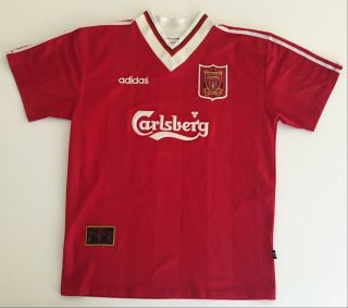 LIVERPOOL FC 1995/96 Home Football Shirt XL Soccer Jersey ADIDAS Vintage Maglia 4