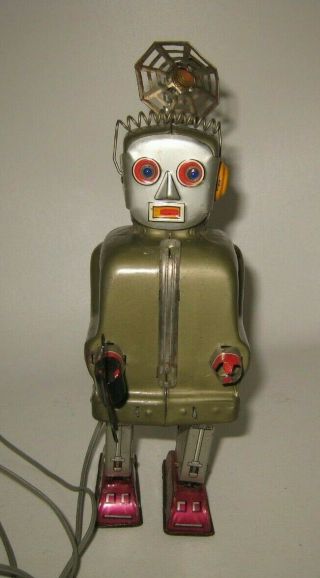 1950 ' s Japan Nomura Toy Radar Robot Japanese Tin Rare Vintage Battery - op 2