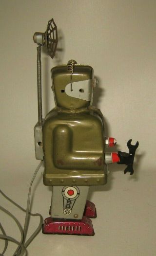 1950 ' s Japan Nomura Toy Radar Robot Japanese Tin Rare Vintage Battery - op 3