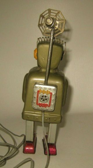 1950 ' s Japan Nomura Toy Radar Robot Japanese Tin Rare Vintage Battery - op 4