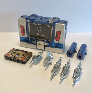 Transformers G1 Soundwave W/ Buzzsaw 100 Complete 1984 Vintage Rare