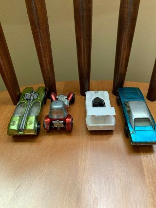 Vintage Hot wheels redlines 1968 - 1969 Charger,  Chaparral,  Red Baron,  Splittin Image 2