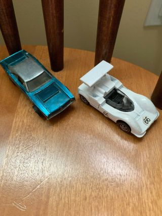 Vintage Hot wheels redlines 1968 - 1969 Charger,  Chaparral,  Red Baron,  Splittin Image 4