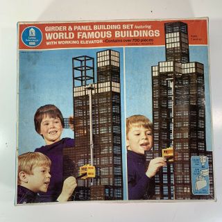 Vtg 1975 Sears Little Learners Girder & Panel Building Set World Famous Kenner
