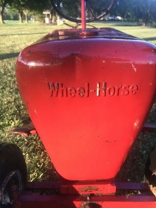 Rare 1958 or 59 Wheel Horse RJ Riding Mower Garden Tractor W/ Jackson Dump Cart 10