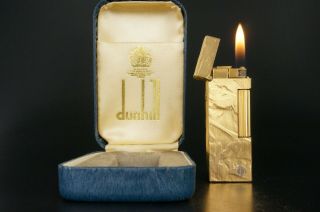 Dunhill Rollagas Lighter Neworings W/box Vintage 580