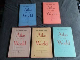The Times Atlas Of The World Mid - Century Edition John Bartholomew Vintage Maps