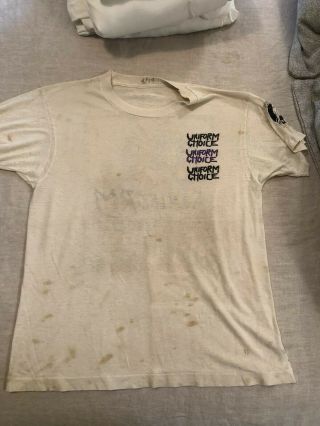 Vintage Uniform Choice Shirt Og Hardcore Straight Edge Minor Threat Black Flag
