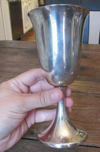 Vintage Preisner Sterling Silver Marked 10 Water Wine Goblet 106 Grams