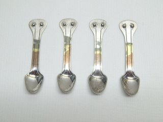 Rare Set Of 4 William Spratling Taxco Sterling Silver Spoons For Rancho Alegre