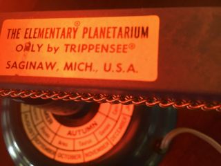 Vintage Science First Trippensee Elementary Planetarium with Light 5