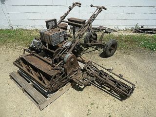 Antique Triplex Reel Mower Mfg.  By The Locke Steel Chain Co.