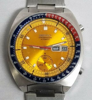 Vintage Seiko Pogue Automatic 6139 - 6002 Men ' s Wrist Watch Needs overhaul 2