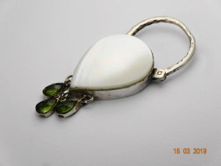 Antique Mother Of Pearl And Peridot Padlock