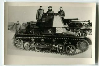 German World Warii Archived Photo Panzer I Light Tank And Its Crew.