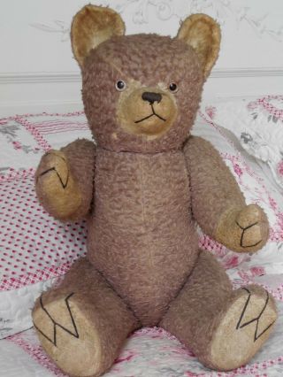 Vintage Teddy Bear 26 " - Mohair -