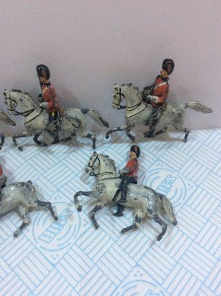 5 x VINTAGE LEAD SOLDIERS,  5 x VINTAGE HORSES for Spares (10) 4