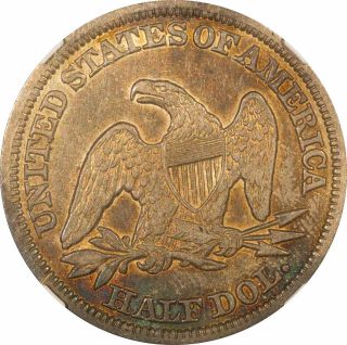 1846 Tall Date Seated Liberty Half Dollar XF45 NGC WB - 108 Rare 