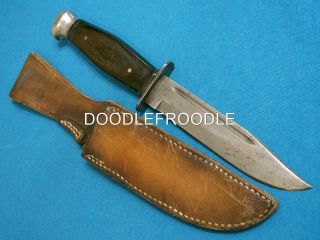 Vintage Kabar Ka - Bar Usa 1209 Big Hunting Skinning Survival Bowie Knife Knives
