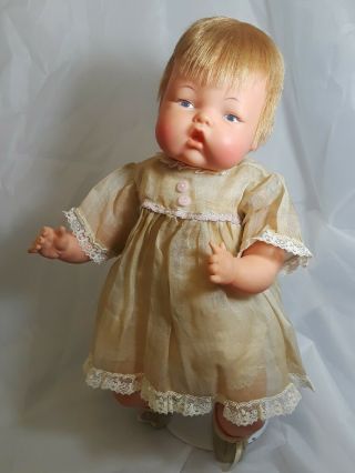 Vintage Ideal Tiny Thumbelina Doll Vintage 14 " Tall Circa 1960 