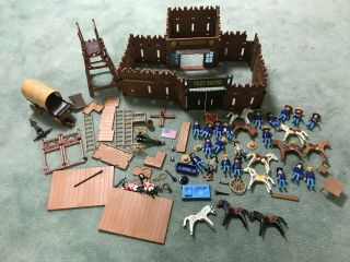 Playmobil Vintage Western Fort Bravo Union Confederate Cavalry Soldiers Horses