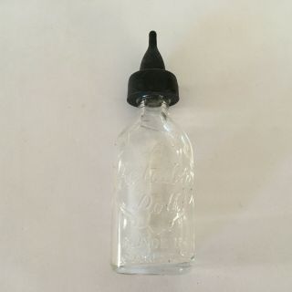 Reliable Doll Glass Baby Bottle 3 3/4 " Made In Canada