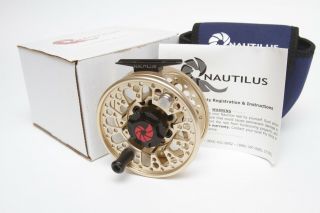 Nautilus Number 10 Fly Reel - Second Generation Reel In Rare Light Gold Color