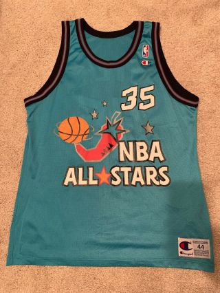 Vintage 1996 Nba All Star Champion Jersey Grant Hill Size 44 Pistons