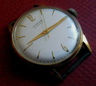 Vintage 1950s Junghans 15 Jewels German Made Running Wristwatch