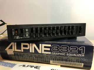Vintage Old School ALPINE Model 3321 11 - Band Graphic Equalizer,  Made in JAPAN 2