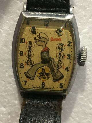 Rare 1935 Popeye Haven Wrist Watch King Features Sydicate