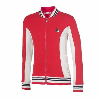 Fila Retro Bjorn Borg Vintage Wool Jacket Red Tennis Golf Size Xl