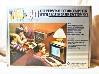 Vtg 1980 Commodore VIC - 20 Personal Computer w Box & Accessories Powers On 8279 2