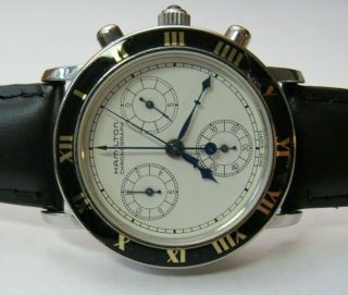 Rare Hamilton Piping Rock 1980s 8806 1/10th Chronograph Mens Quartz Watch