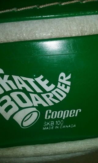 Vintage Green Cooper SKB 100 Hockey Helmet Hurling Skateboard Canada Shape 3