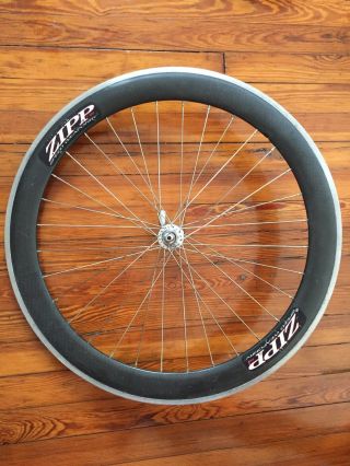 Vintage Zipp 530 Speed Weaponry Carbon Clincher Front Wheel | Campagnolo Hub