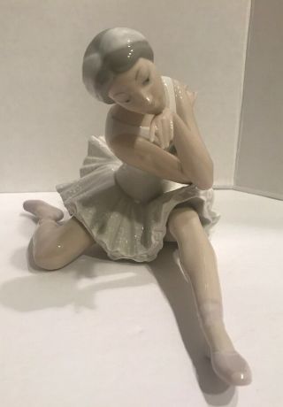Vintage Lladro 4855 Death Of A Swan Ballerina Retired Porcelain Figurine