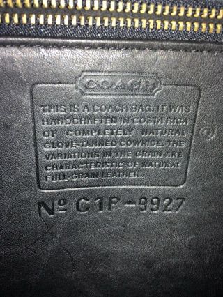 Coach 9927 Willis Bag Black Leather Handbag Vintage - - 3
