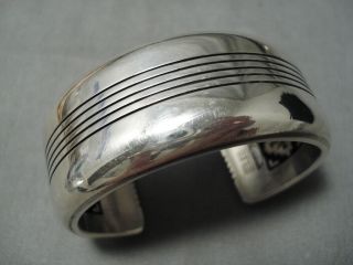 Important Vintage Navajo Dan Jackson Sterling Silver Native American Bracelet