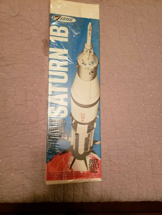 Rare Vintage Estes Saturn 1b Scale Model Flying Rocket 1970