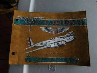 Wwii Us Air Corps Leather Photo Album Flying Fortress Carlsbad N Mex