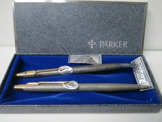 Vintage Parker Sterling Silver Pen & Pencil Set