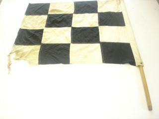Vintage Oil Car Or Truck Racing Checkered Flag 1950 To 1960s ? Estate Purchase