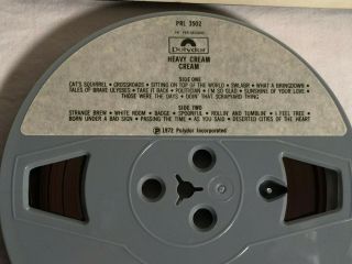 Vintage Reel to Reel tape HEAVY CREAM 3 3/4 IPS 4 Track Polydor ERIC CLAPTON 2