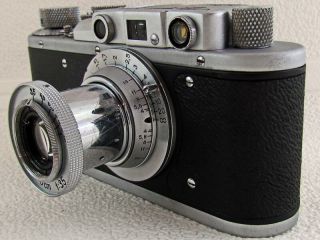 LEICA - II (D) Luftwaffe WWII Vintage Russian RF Film 35mm CHROME Camera 5