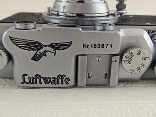 LEICA - II (D) Luftwaffe WWII Vintage Russian RF Film 35mm CHROME Camera 8