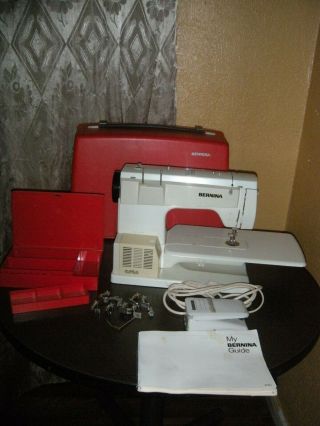 Vintage Bernina Record 830 Electric Sewing Machine With Hard Case
