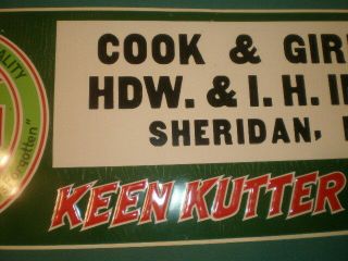 Vintage E C Simmons Keen Kutter International Harvester Sheridan MO Store Sign 3