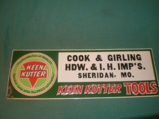 Vintage E C Simmons Keen Kutter International Harvester Sheridan MO Store Sign 8