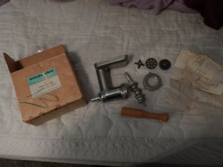 Vintage Old Stock Hobart Kitchenaid Food Meat Grinder Chopper Attachment